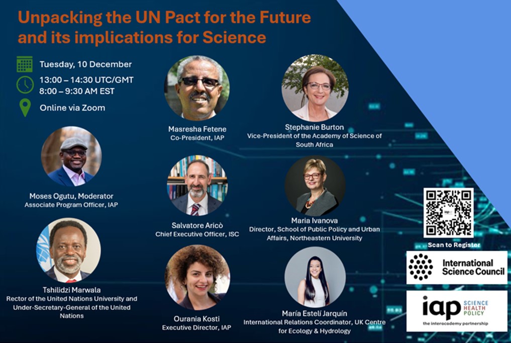 IAP-ISC Webinar on the UN Pact for the Future: Watch the recording