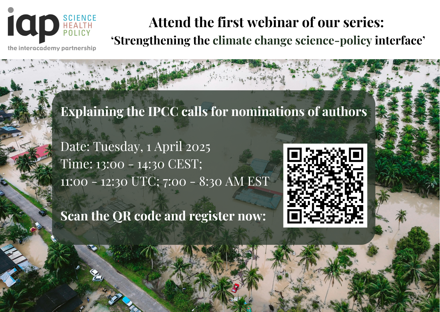 IAP Webinar explaining the IPCC calls